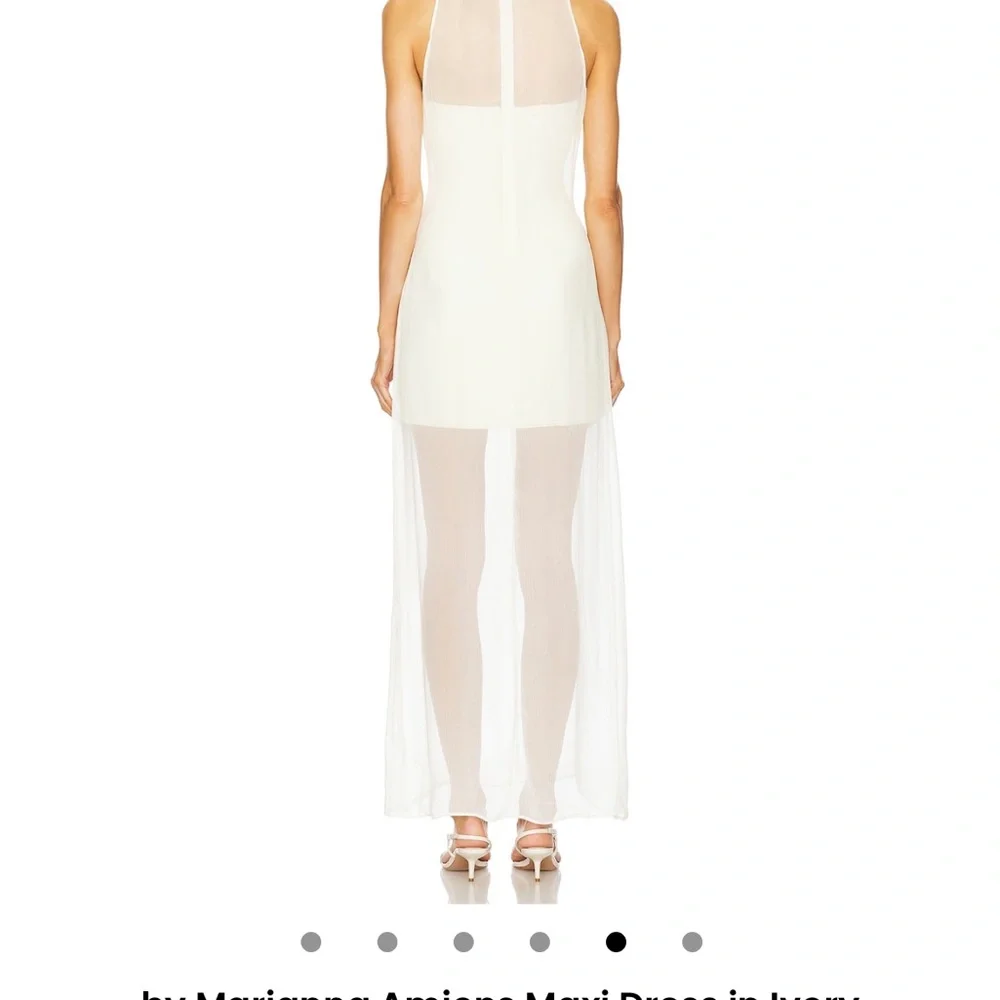 L'Academie Cream Sheer Dress - Picture 2 of 6